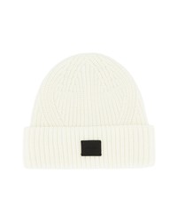 AllSaints Ribbed Beanie In Chalk At Nordstrom