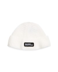 Blood Brother Trawler Beanie In White At Nordstrom