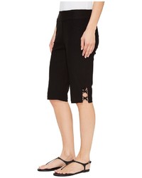 Tribal Stretch Bengaline 13 Bermuda Shorts With Bling Detail Shorts