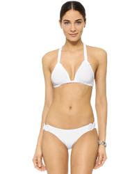 Vix Paula Hermanny Vix Swimwear Solid White Chris Bikini Bottoms
