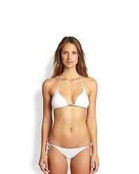 Cia.Maritima Swim Triangle Halter Bikini Top White