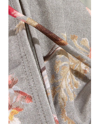Zimmermann Mercer Crocheted Cotton And Stretch Jersey Triangle Bikini White