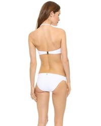 Vix Swimwear Solid White Bandeau Bikini Top
