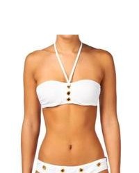 Vero Moda France Bandeau Bikini Top White