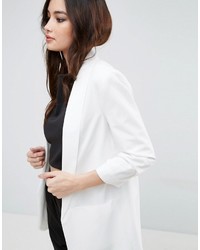 Asos Blazer With Rouched Sleeve