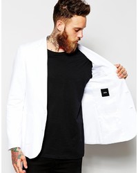 Asos Brand Slim Fit Blazer In Jersey