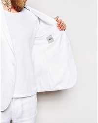 Asos Brand Slim Fit Suit Jacket In 100% Linen