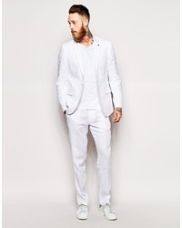 Asos Brand Slim Fit Suit Jacket In 100% Linen