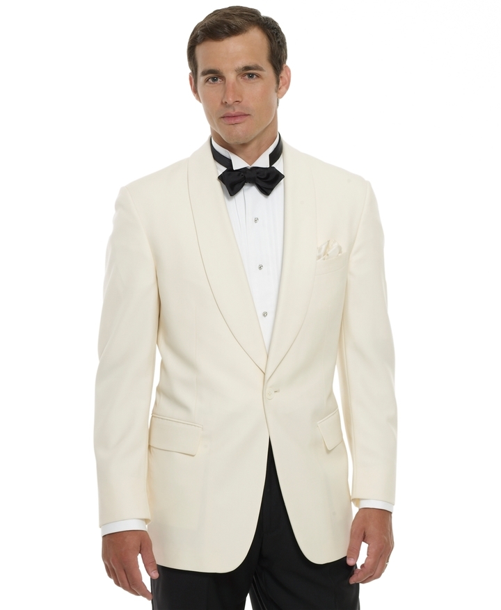 Brooks Brothers White Dinner Jacket, $898 | Brooks Brothers | Lookastic