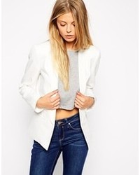 Asos Collection Blazer In Crepe With Lapel Detail