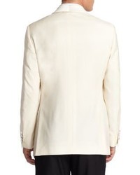 Saks Fifth Avenue Collection By Samuelsohn Classic Fit Shawl Collar Wool Dinner Jacket