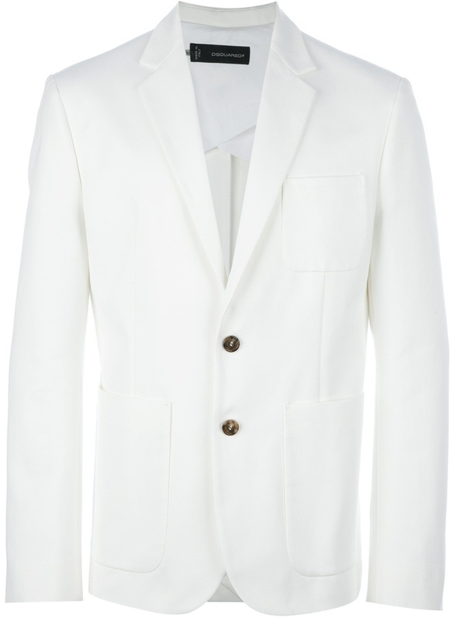 dsquared white jacket