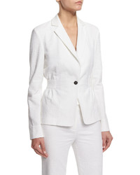 Diane von Furstenberg Gavyn Textured Blazer White