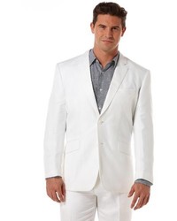 Cubavera Herringbone Suit Jacket Bright White X Large