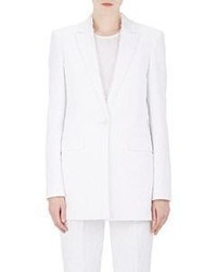 Givenchy Lace Jacquard Elongated Blazer White