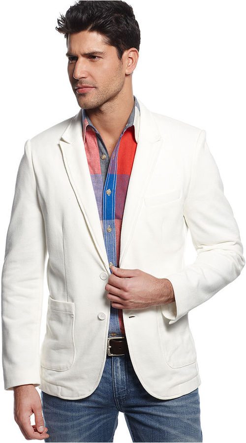 Sean John Pique Blazer, $125 | Macy's | Lookastic