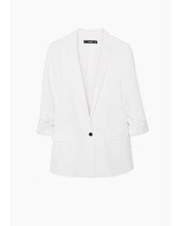 Mango Outlet Ruched Sleeves Blazer