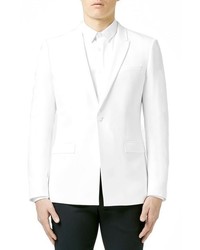 Topman Skinny Fit White Tuxedo Jacket