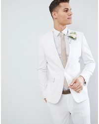 ASOS DESIGN Skinny Suit Jacket In White