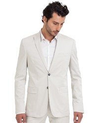 GUESS by Marciano Stone White Suit Jacket Slim Fit