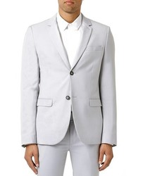 Topman Ultra Skinny Fit Light Grey Suit Jacket