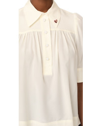 Marc Jacobs Blouse With Collar And Pin