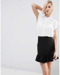 Asos Blouse With Frill Shoulder