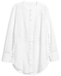 H&M Blouse With Pin Tucks