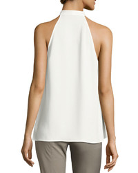 Theory Bow Detail Crepe Top