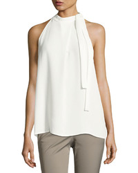 Theory Bow Detail Crepe Top