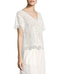 Opening Ceremony Broderie Anglaise Popover Top