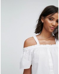 Only Button Up Bardot Top