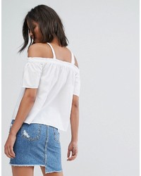 Only Button Up Bardot Top