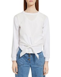 Chloé Chloe Layered Tie Front Top