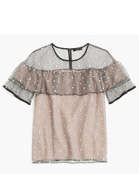 J.Crew Collection Edie Top In Swiss Tulle