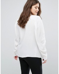 Asos Curve Curve Blouse With Exaggerated Sleeve