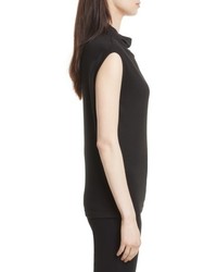 Theory Draped Cowl Neck Stretch Jersey Top