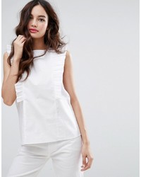 Fashion Union High Neck Blouse With Frills
