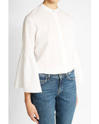 MiH Jeans M I H Cotton Blouse With Flared Sleeves