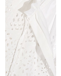 Theory Maryana Broderie Anglaise Cotton Blouse White