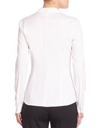 Lafayette 148 New York Odetta Ruched Blouse