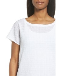 Eileen Fisher Organic Cotton Bateau Neck Top