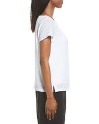 Eileen Fisher Organic Cotton Bateau Neck Top