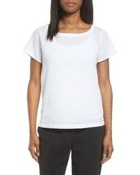 Eileen Fisher Organic Cotton Bateau Neck Top