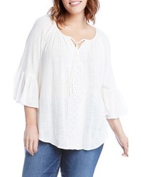 Karen Kane Plus Size Bell Sleeve Top