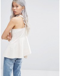 Weekday Press Pack One Shoulder Top With Buckle