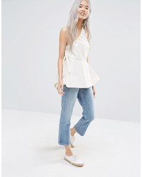 Weekday Press Pack One Shoulder Top With Buckle