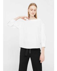 Mango Puffed Sleeves Blouse