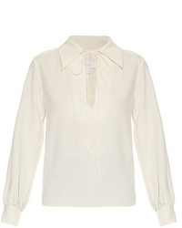 See by Chloe See By Chlo Tie Neck Crepe Blouse