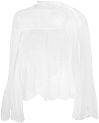 See by Chloe See By Chlo Scalloped Sheer Blouse